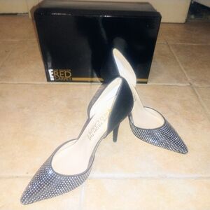 Chic Black and Silver Women's Heels